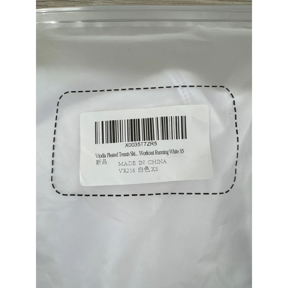 Viodia‎ Pleated Tennis Skirt White XS New With Tags